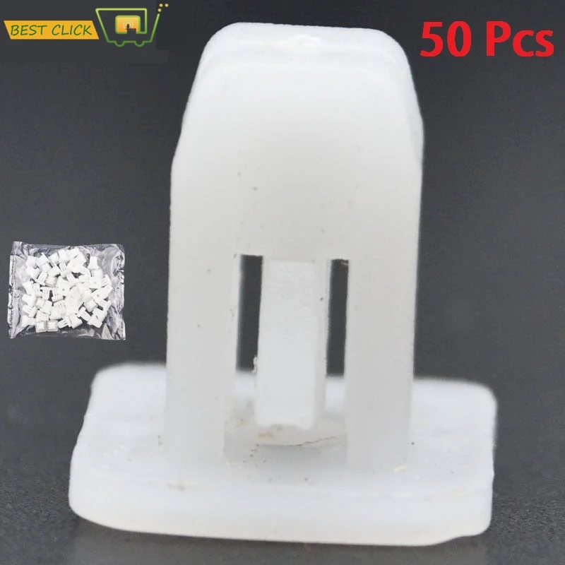 50Pc 8mmX8.5mm Square Auto Fastener Car Bumper Clips Retainer Car Fastener Rivet Door Panel Fender Liner Push Pin Cover Clips