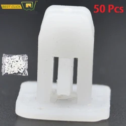 50Pc 8mmX8.5mm Square Auto Fastener Car Bumper Clips Retainer Car Fastener Rivet Door Panel Fender Liner Push Pin Cover Clips