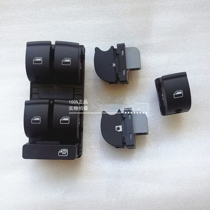 4 PIECES OEM original  Master Power Passenger Window Switch Panel Fit For Audi A4 B6 B7 Sedan 8ED 959 851  8ED 959 855