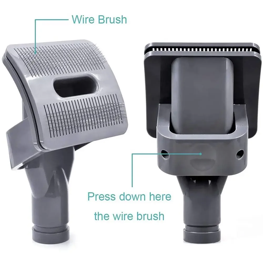 Для Dyson V7 V8 V10 V11 V15 щетка для домашних собак, вакуумная насадка для волос, подходит для длинных или средних ворсовых собак, набор инструментов для жениха