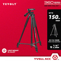 YEVOLT YVTRP150 Laser Level Tripod 1.5M Aluminum Alloy Adjustable Height Tripod Adapter Tripod Stand For Self-Leveling Tool