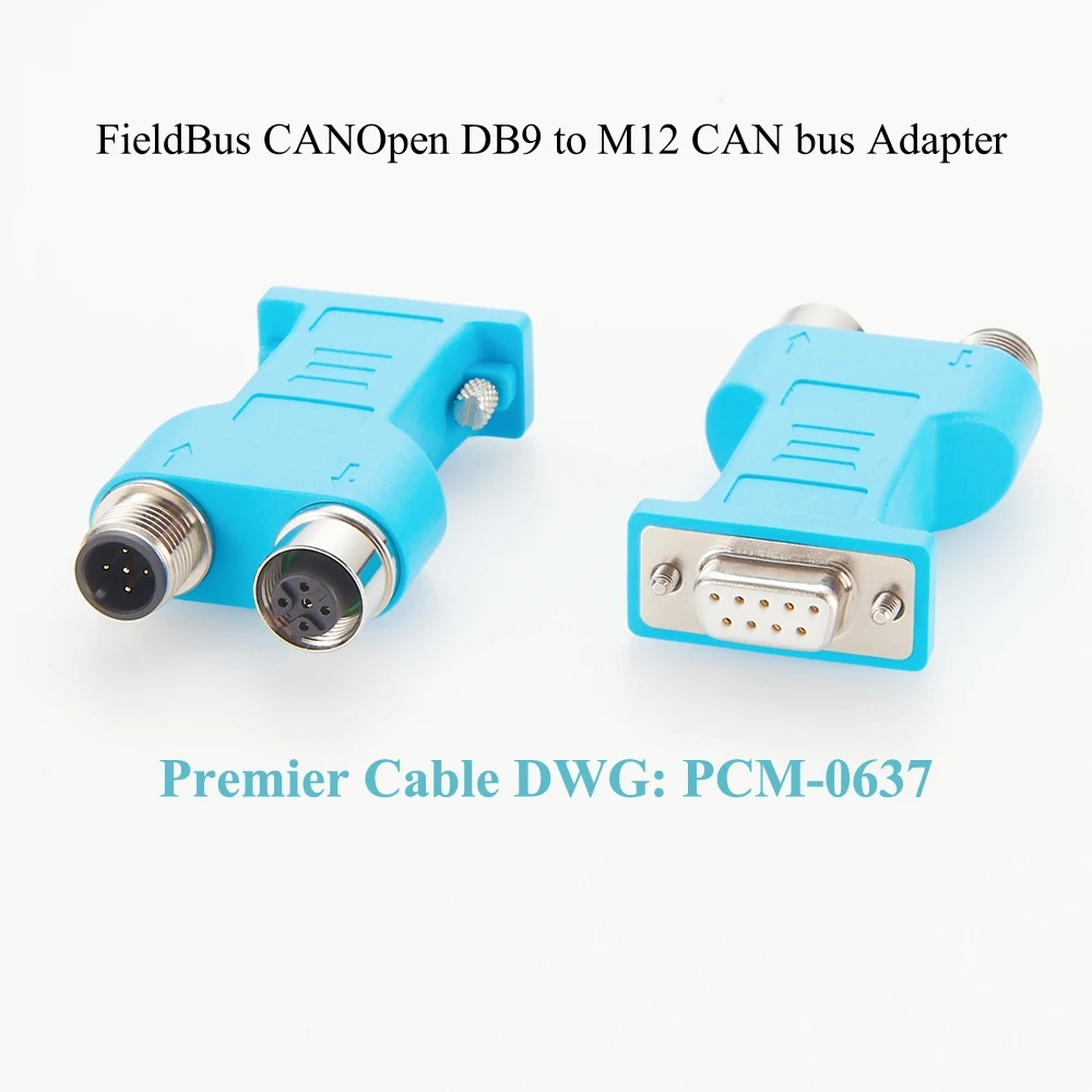 

PLC CAN Bus CANopen Connector Straight D-SUB DB9 to M12 A Coding Fieldbus Connector Compatible Phoenix SUBCON-PLUS-CAN/AX/M12