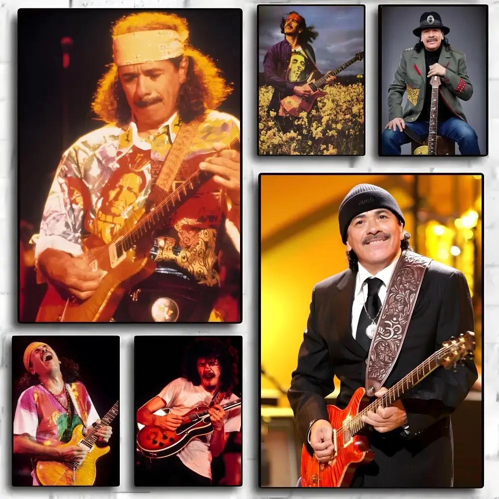 Carlos Santana Singer Poster Living Room Bedroom Party Bar Decor Moisture-proof Art Wall Painting