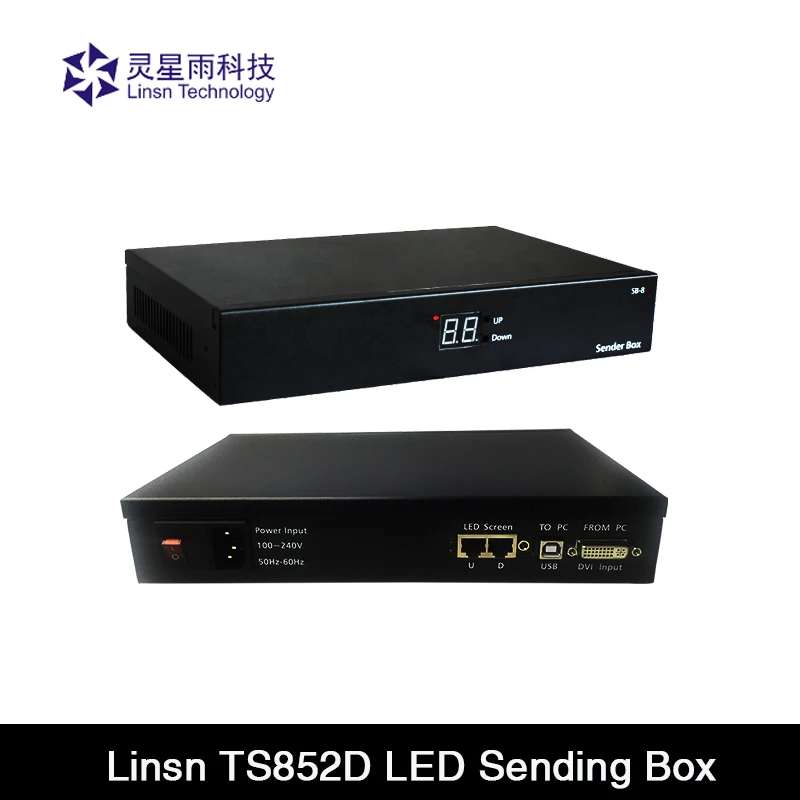 

Linsn TS852D Sending Box LED Screen Controller Full Color Outdoor Indoor Fixed and Rental Panel Module