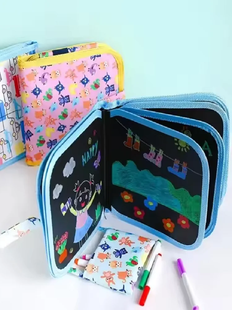 Gekleurd Graffiti Boek Kinderen Tekentafel Magische Wisser Tekentafel Kinderen Graffiti Bord Kunst Kantoor Educatie Tekenspeelgoed - afbeelding 2
