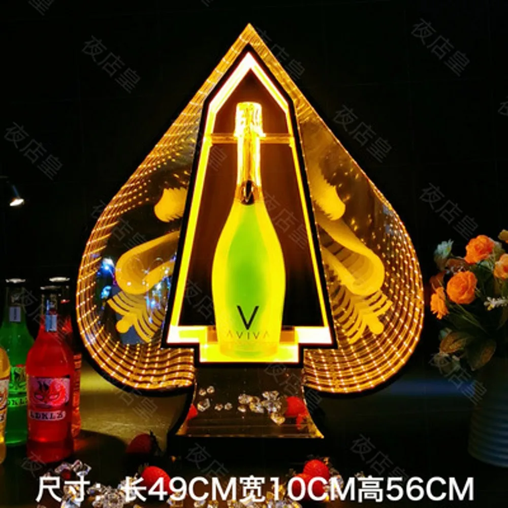 

Ace of Spades LED Luminous Champagne Glorifier Wine Rack GlowBar Rechargeable Bottle Presenter Party Lounge Cocktail Display