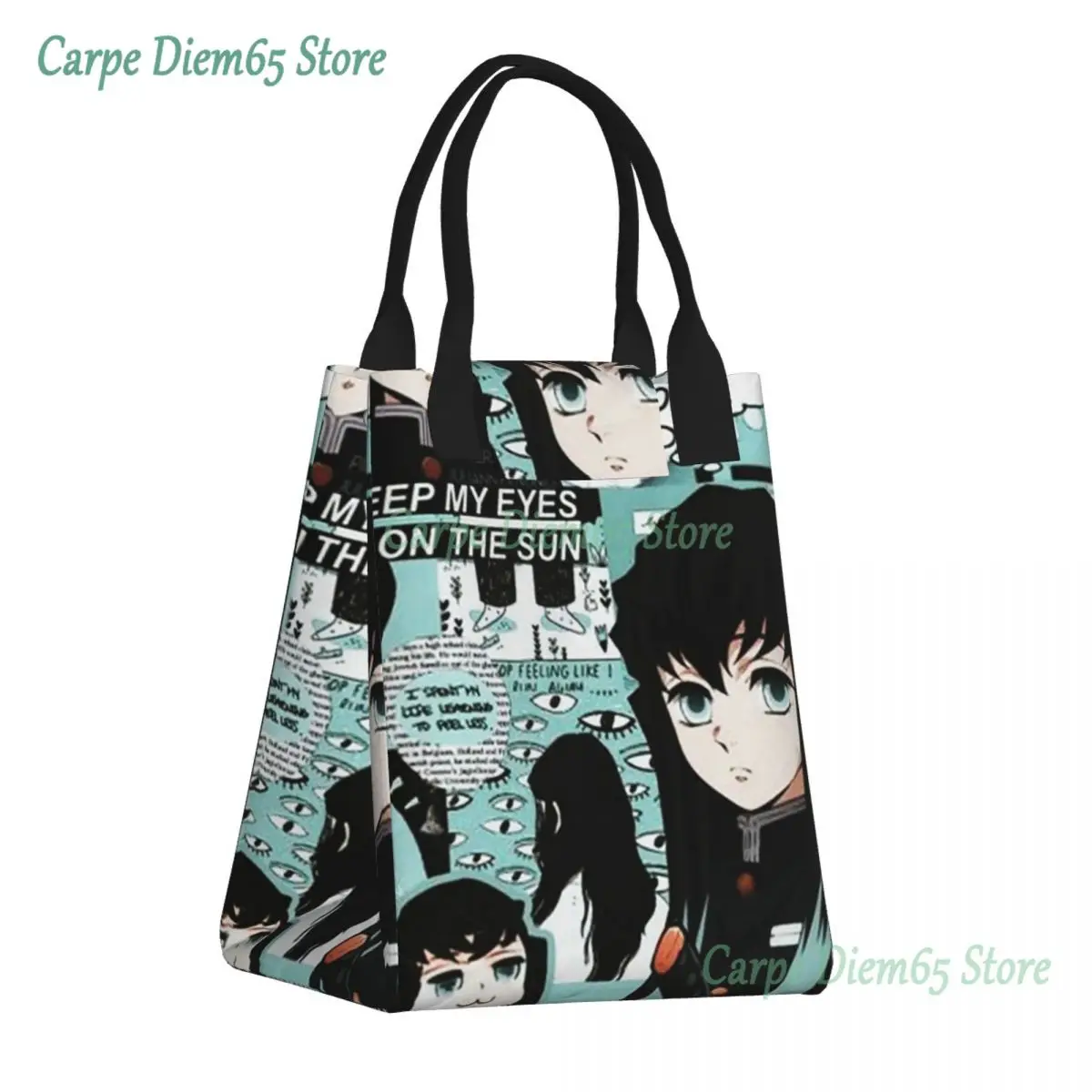 

Anime Demon Slayer Lunch Box Women Muichiro Tokito Kimetsu No Yaiba Cooler Thermal Food Insulated Lunch Bag Resuable Tote Bags