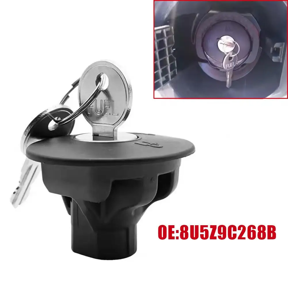 For Ford Focus Edge Kuga Fiesta Fusion Mustang Explorer Raptor Lincoln Mercury 8U5Z9C268B Lock Fuel Tank Cap & Key 8U5A9C268AC