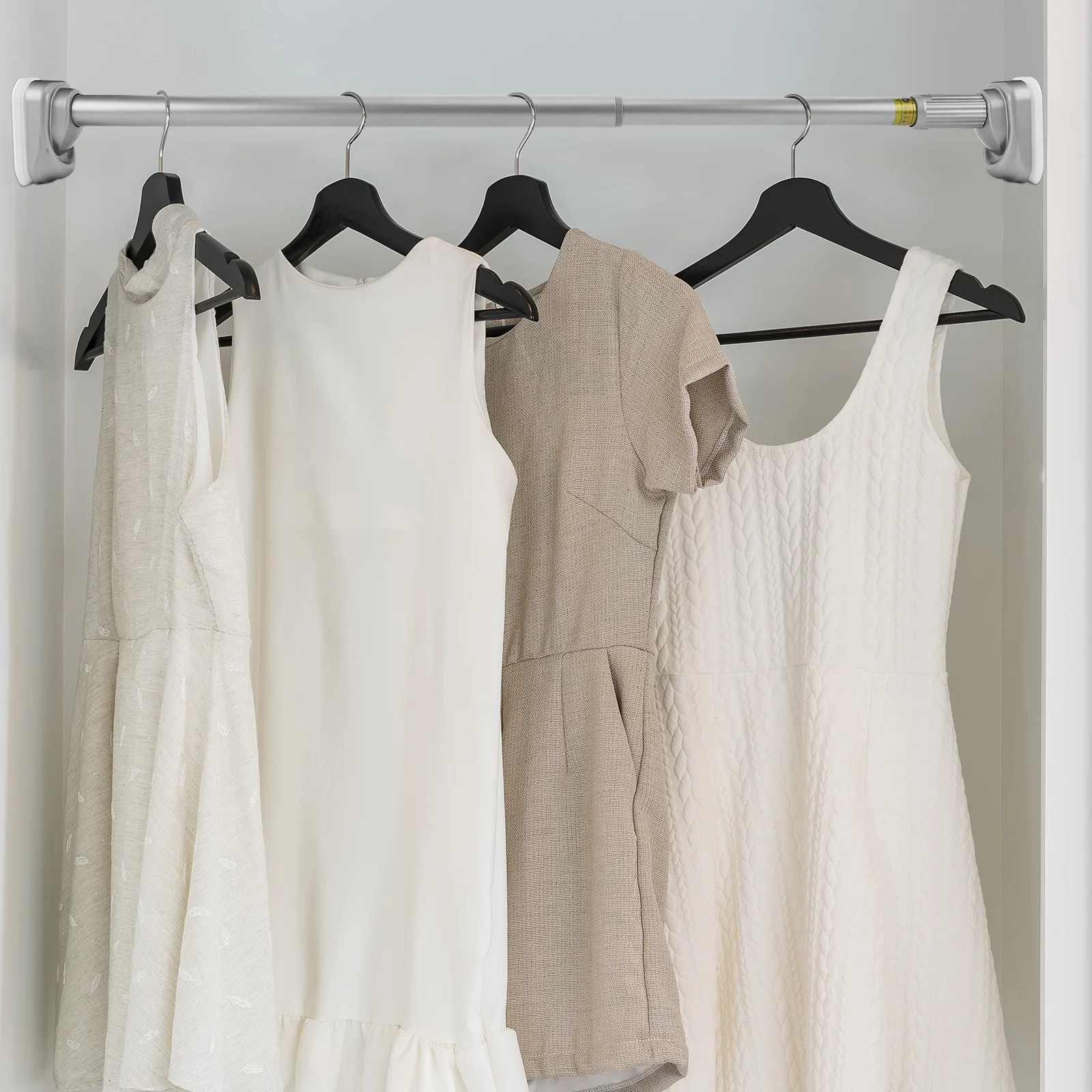 Adjustable Shower Curtain Tension Rod Multiuse