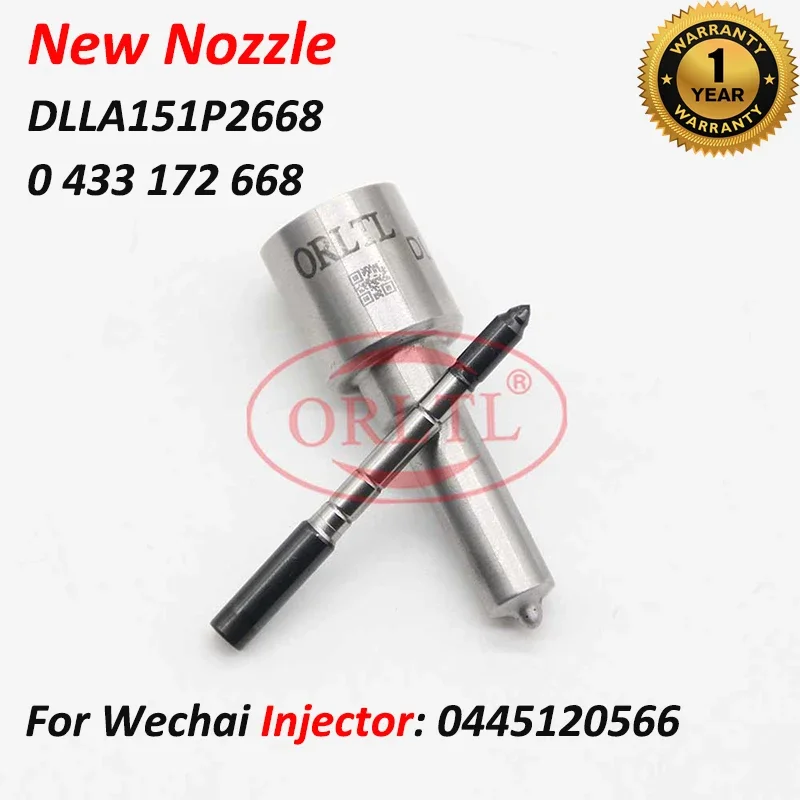 

DLLA151P2668 0433172668 Diesel Injector Nozzle DLLA 151P 2668 0 433 172 668 Fuel Nozzle For Wechai 0445120566