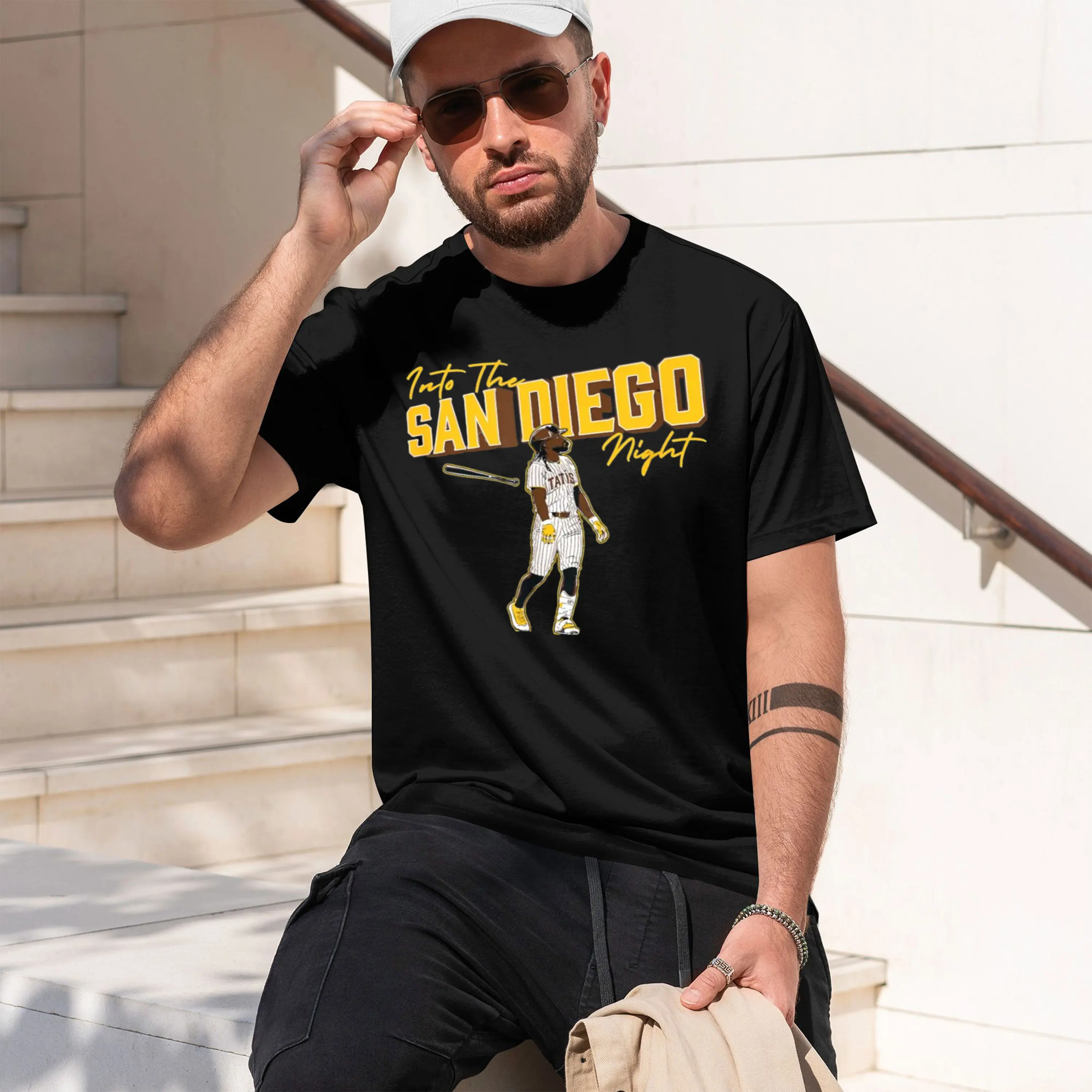 Fernan Tatis Jr. Camiseta de Béisbol SD Into The San Go - Verano, Manga Corta, Transpirable, Antitranspirante, Versátil, Moderna, Nuevo Modelo 2026