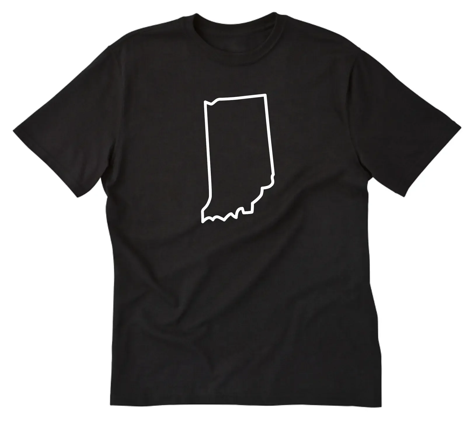 Indiana Outline T-Shirt Shirt S M L XL 2XL 3XL Cotton Place Name Vacation