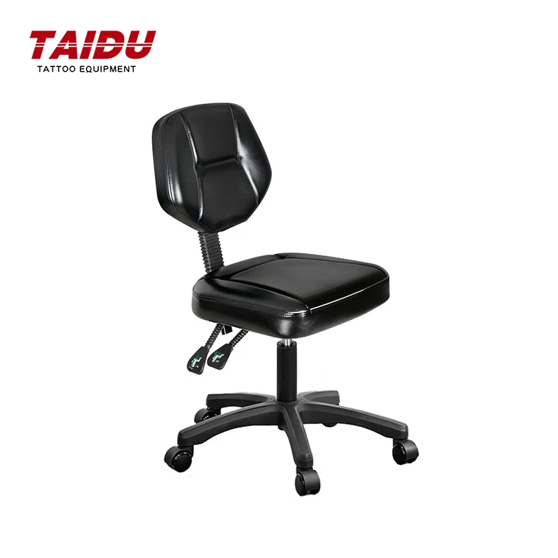 

TAIDU New Tattoo Chair Air Pressing Hydraulic Salon Spa Stool Swivel With Wheels Hairdressing Chair Tattoo Furniture