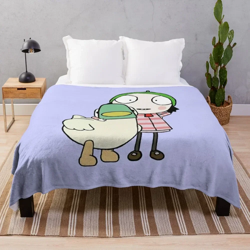 

Sarah and the duck Throw Blanket Bed covers Polar Blankets