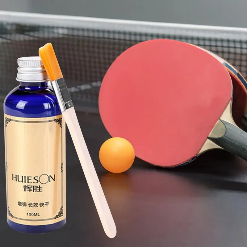 Professional 100ml Speed Liquid Super With Special Brush Pingpong Racket Rubbers Table Tennis Glue For School Office Accessories