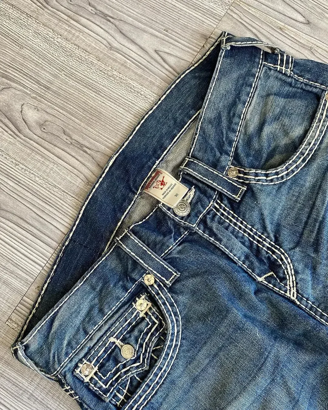 Y2K Neue Blaue Jeans mit Retro Tasche Stickerei Design für Männer Frauen Straße Hip Hop Harajuku Hohe Taille Breite bein Lose Hosen