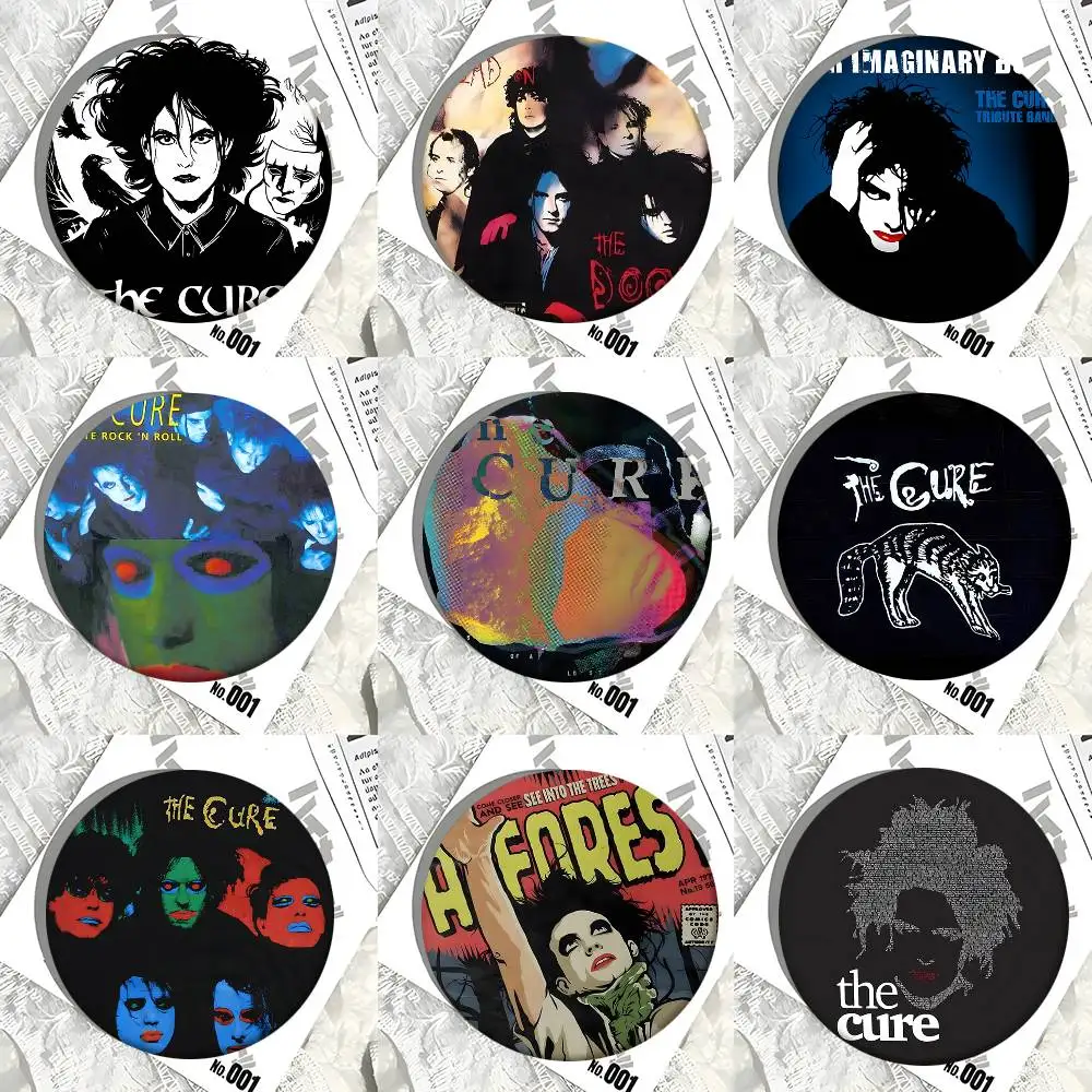 1pc Band THE C-CURE Cartoon Style Badge Brooches On Backpack Decoration Round Enamel Pins For Accessorys