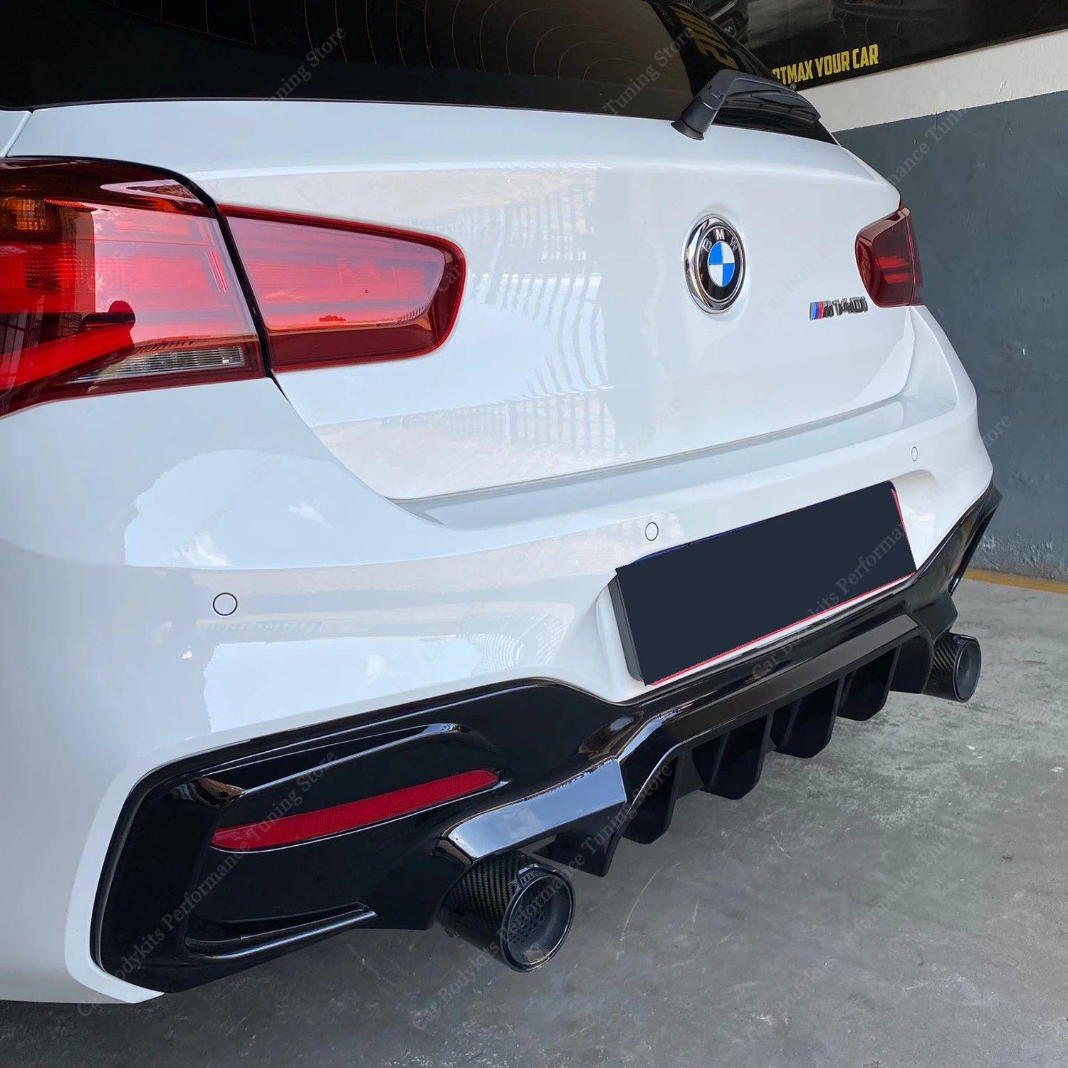 

Gloss Black MP Rear Diffuser For Bmw F20 F21 M135i M140i M Sport 2015-2019 Lci Rear Bumper Lip Splitter Bodykits Tuning