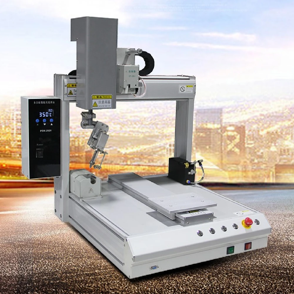 Proven Performance: Automatic Soldering Machine with Motion Control Card and Automatic Soldering Head Clearance Function