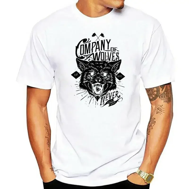 Wolves T-Shirt Skull Punk Rock  Gift Hipster Barbers T Shirt Mens Kit