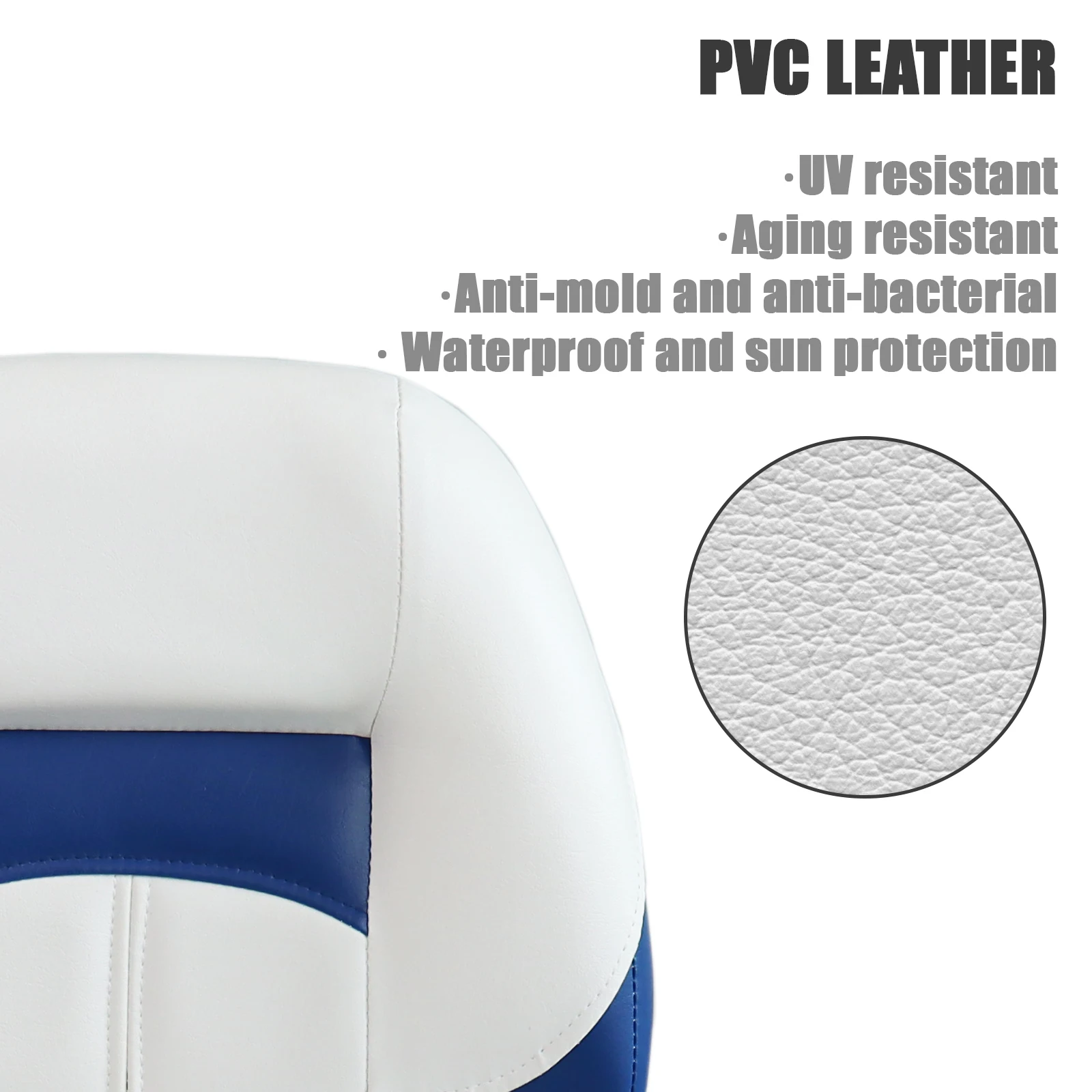 مقاعد قارب باس قابلة للطي مقعد قارب كلاسيكي لوازم بحرية أخرى كرسي قارب سرعة الصيد منخفض الظهر 1 قطعة