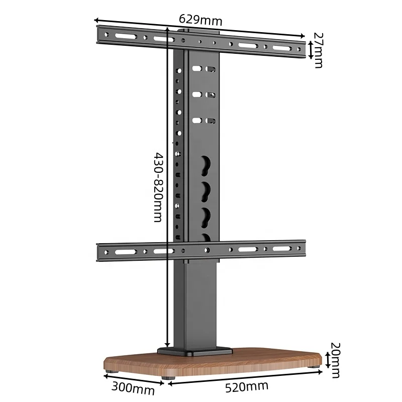 

Heavy Duty Wooden Base Universal Swivel Tabletop TV Stand for Flat Screens 32 45 55 65 70 Inch