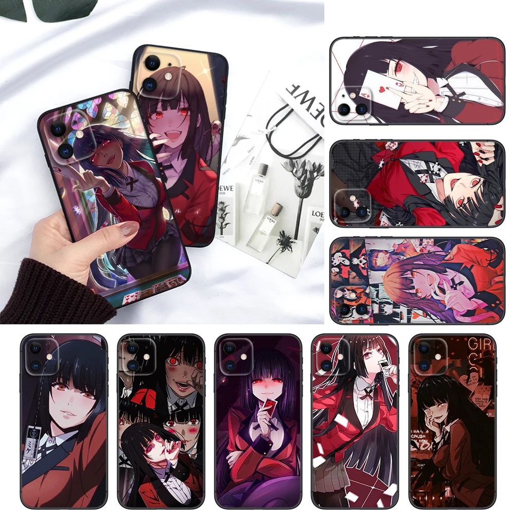 B25 Kakegurui Yumeko Jabami Soft Silicone Phone Case for iPhone 15 14 Plus 13 12 11 X XS XR Pro Max Mini 8 7 Plus