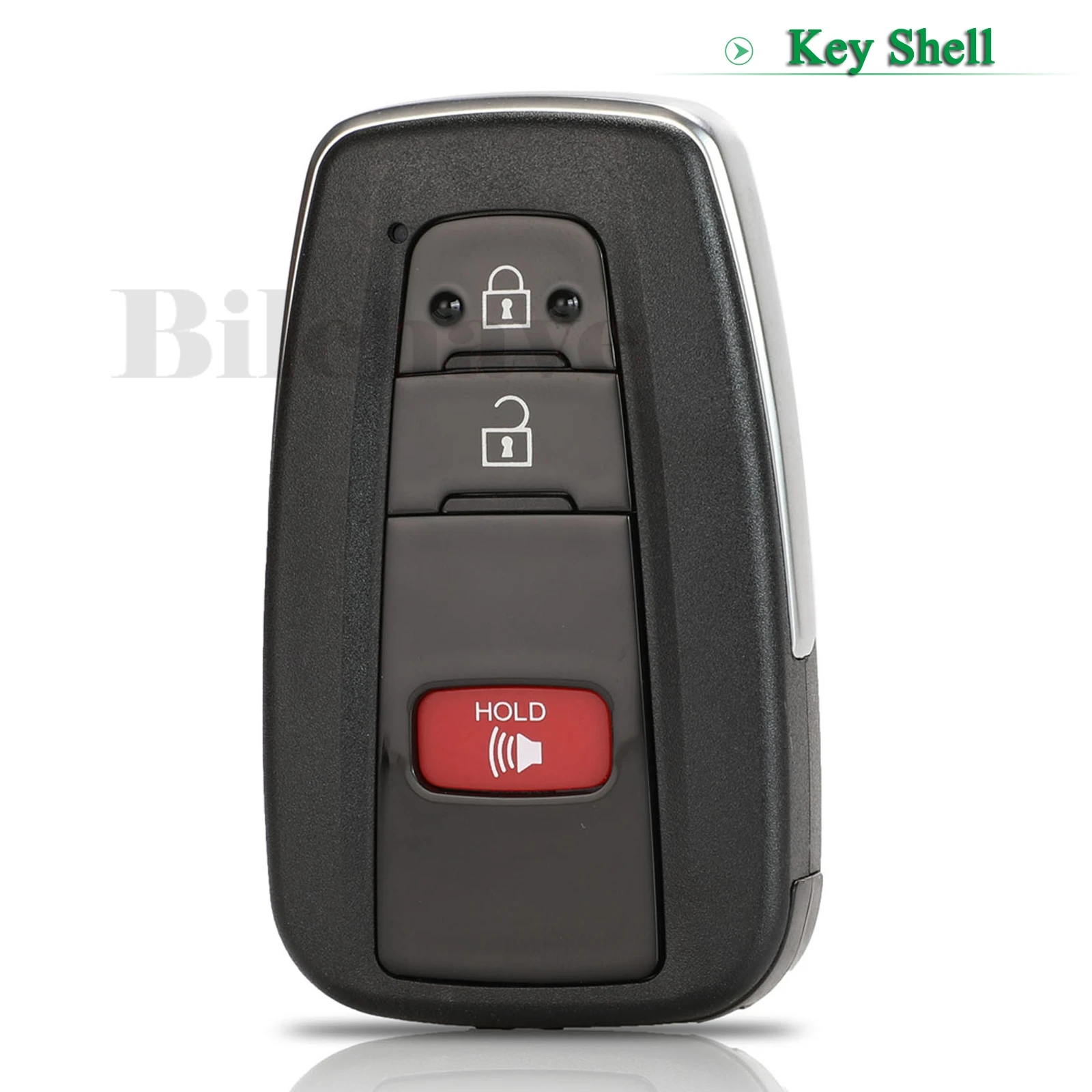 

Bilchave 5PCS For Toyota RAV4 2019 Camry 2018-2019 C-HR FOB 3 Buttons Remote Car Key Shell With Uncut Blade Replacement