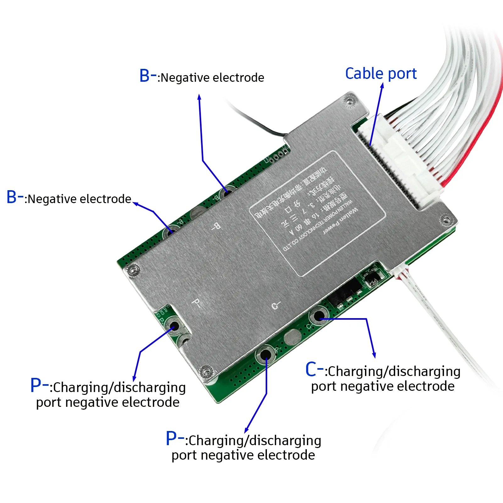 Lithium Battery BMS For E-Bike Scooter Packs 7S15A 10S25A 13S30A 16S60A 24V 36V 48V 60V With Protection Board view 6