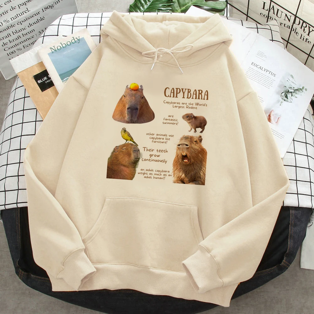 Capybara hoodies women 2023 long sleeve top hoddies female japanese clothes