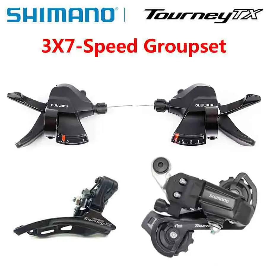 

SHIMANO Tourney 3x7s Groupset SL M315 Переключатели FD TZ500 Передний переключатель RD TY200 Задний переключатель Запчасти для велосипеда