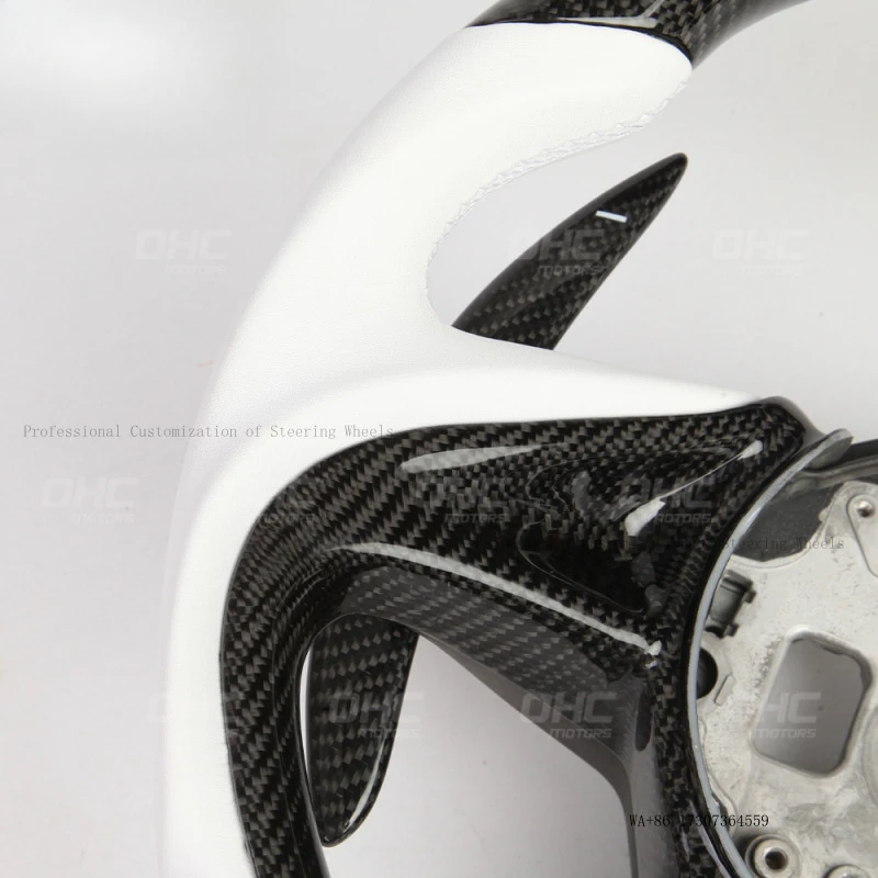 Suitable for McLaren 720S GT 540C 570 600LT carbon fiber red positioning line modified steering wheel