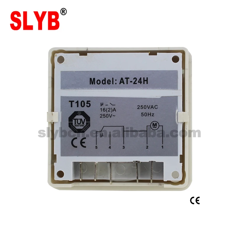 SLYB Auto off Timer 24 Hour Mechanical Rotary Time Control Switch AT-24H Low Voltage 220VAC