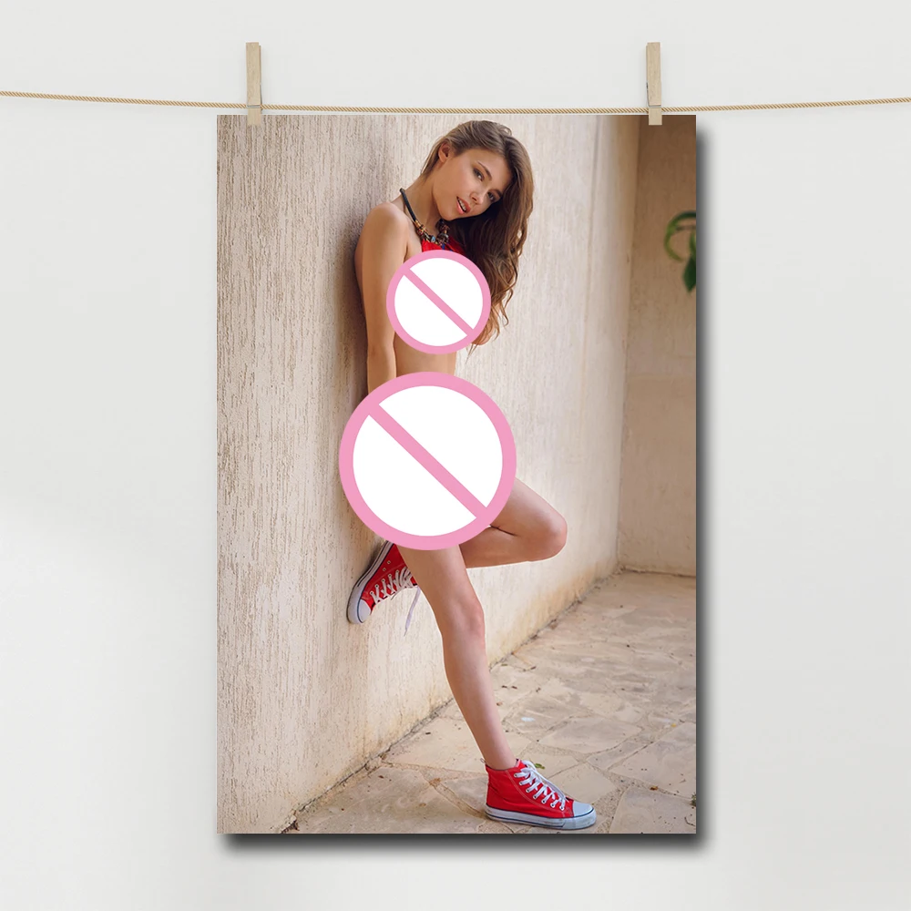 Slim Girl Canvas Painting Woman Posters and Prints Wall Art Pictures for Boy Bedroom Home Decor