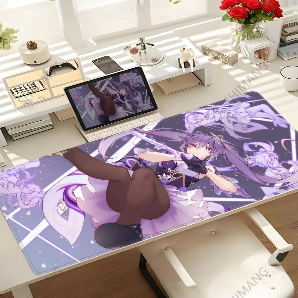 

Genshin Impact Keqing Mousepad Large Gaming Mouse Pad LockEdge Thickened Computer Keyboard Table Desk Mat