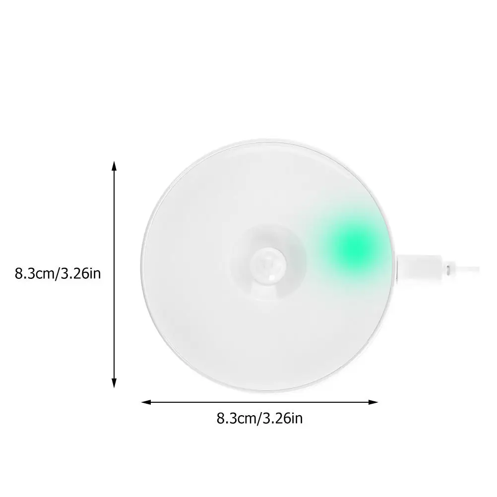 1 قطعة الجسم التعريفي ضوء Usb قابلة للشحن الذكية Led ليلة مصباح للمنزل المدخل خزانة غرفة نوم جدار تصاعد مصباح لجهاز الاستشعار #2