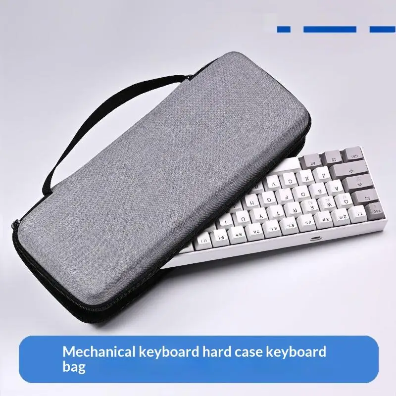 EVA Hard Shell Keyboard Storage Bag–Large Capacity,Thickened&Waterproof Protective Case for Full-Size Mechanical&GamingKeyboards