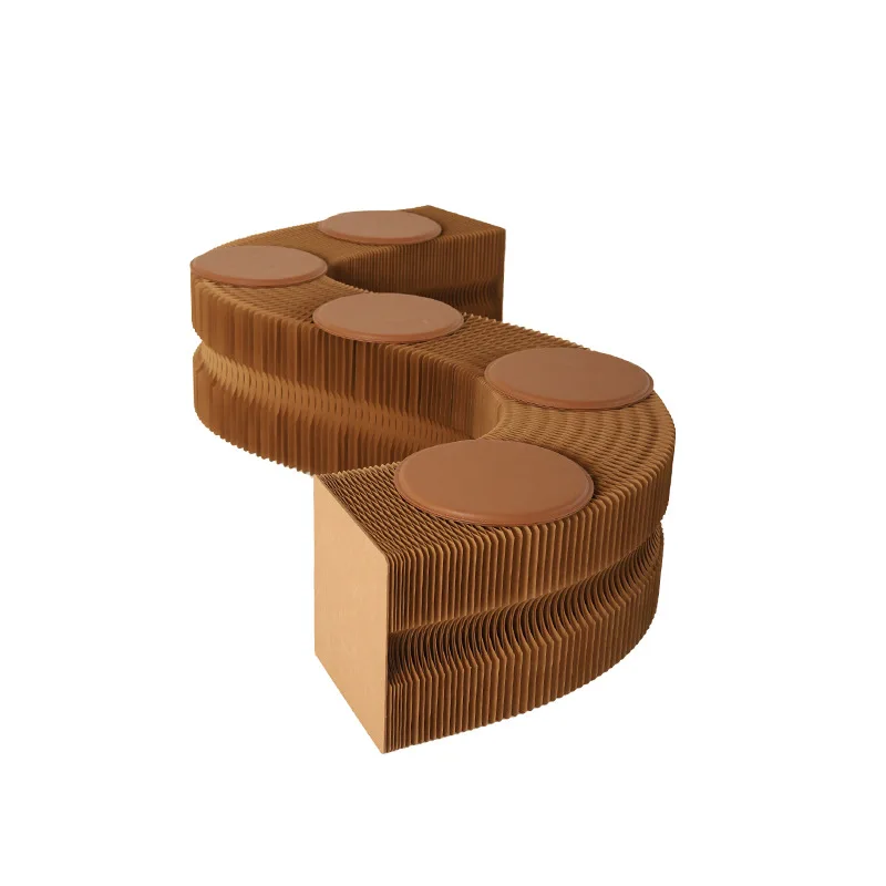 

Creative double flip bench portable space saving organ fashion creative home living room fashion portable folding stool