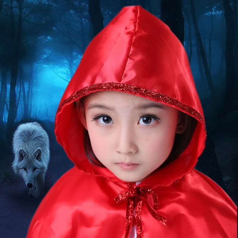 

Halloween Children's Performance Costume Little Red Riding Hood Dress Girls Stage Performance Clothes Traditional Chinese Eth...