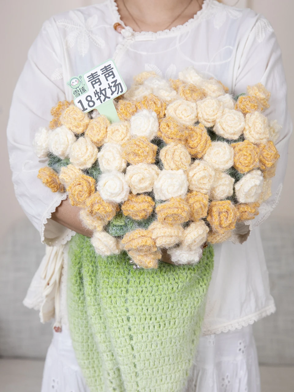 

12 Meter Wool Bouquet Blanket Tool Kit Gift Bag Handmade Material DIY Gift Yarn Other Material Hand Knitting Autumn Fashion