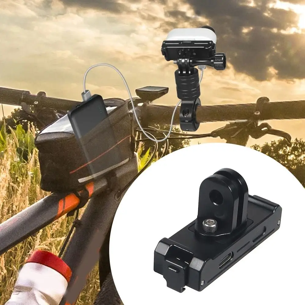 NEW Aluminum Alloy Action Camera Mount Quick Release Universal Camera Bracket Magnetic Charging Base Photography Accessories