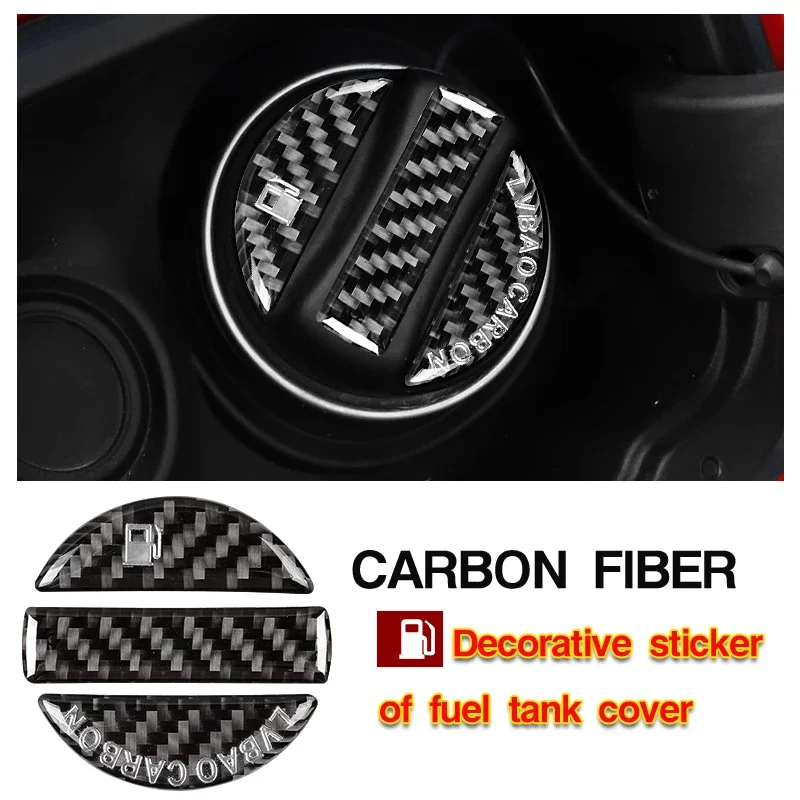 Carbon Fiber Fuel Tank Cap Cover Decorative Stickers for For  Buick VERANO ENCORE GX GL6 2018 - 2020 for Opel Vauxhall Astra K