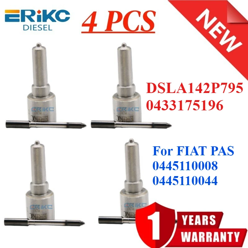 DSLA142P795 0433175196 فوهة الرش DSLA 142P 795 حاقن الوقود فوهة DSLA 142 P795 لشركة فيات PAS 0445110008 0445110044