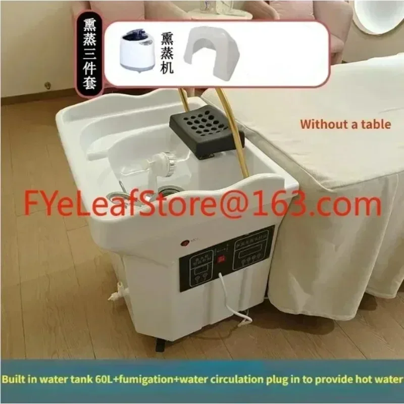 Mobile Shampoo Basin Beauty Salon Ear Cleaning Hair Care Center Health Water Circulation Head Treatment Fumigation Spa Machine