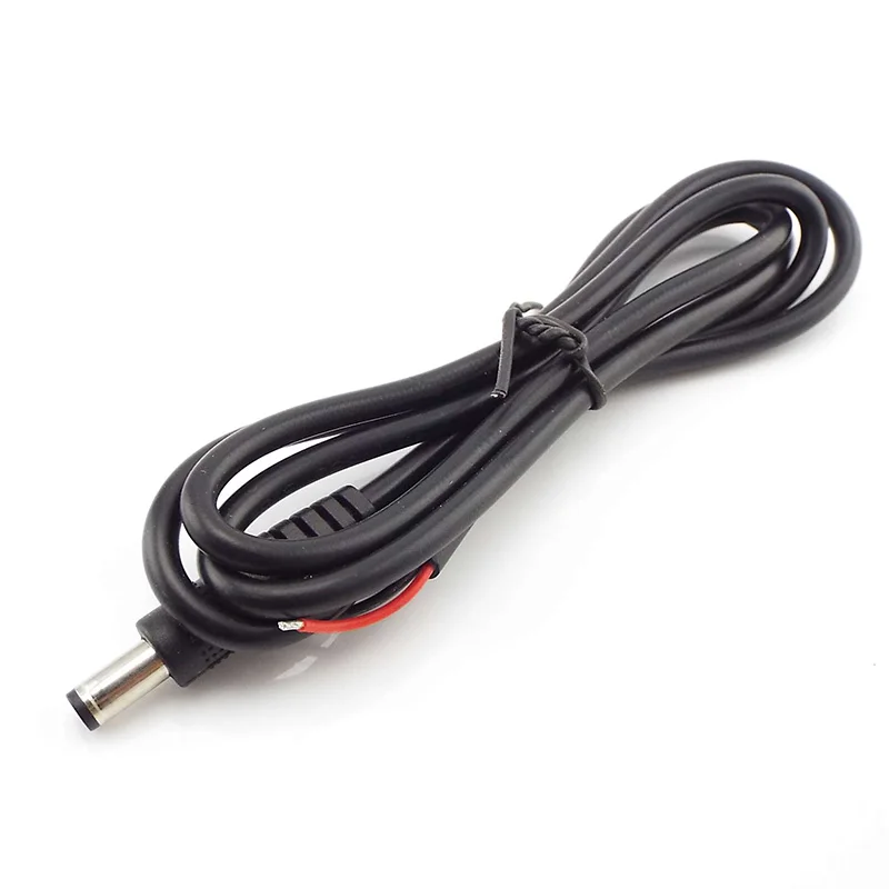 12V 5A DC Male Power Supply DIY Cable Extension LED Light  20 AWG Jack Cord DC Connector For CCTV 5.5x2.1mm Plug C4