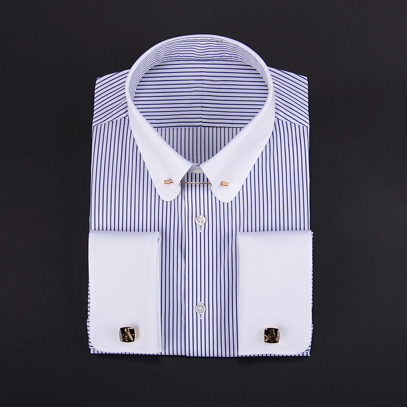 Hot selling  French cuff shirt Manager business cotton can be customized men\'s shirts