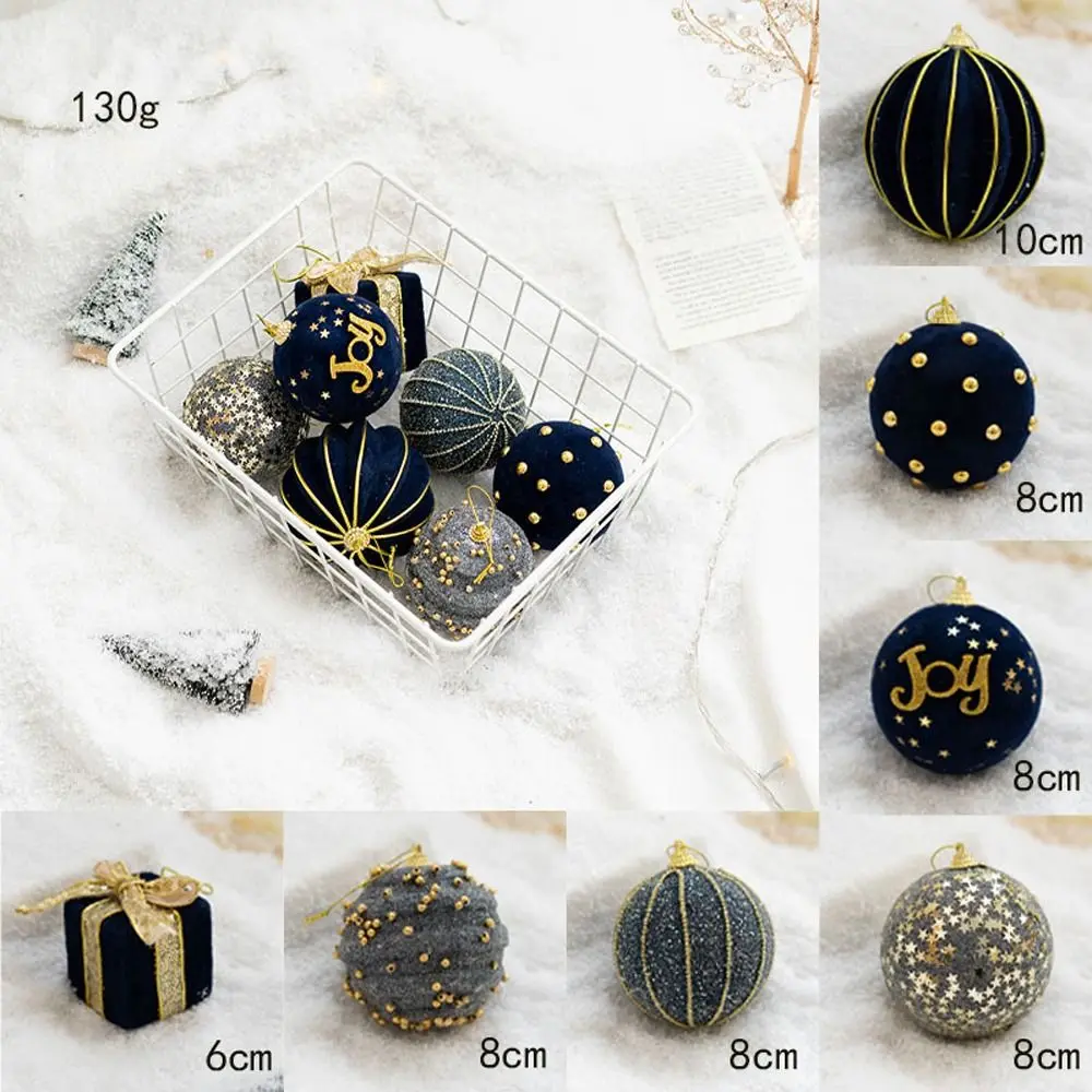 Snowflake Decoration Plastics Christmas Tree Balls Colorful Shatterproof Ball Ornament Set Creative Big Hanging Pendants Party