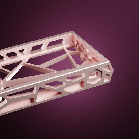 Sikakeyb FORT60 Sakura Limited Edition GH60 Ihåligt Aluminium Tangentbordshölje 60% Gaming Tangentbordshölje 8 best sales aluminiumhölje till tangentbordet - №8