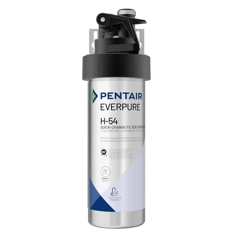 Pentair Everpure H-54 Drinking Water System, EV925267, Includes Filter Head, Filter Cartridge, All Hardware and Connectors