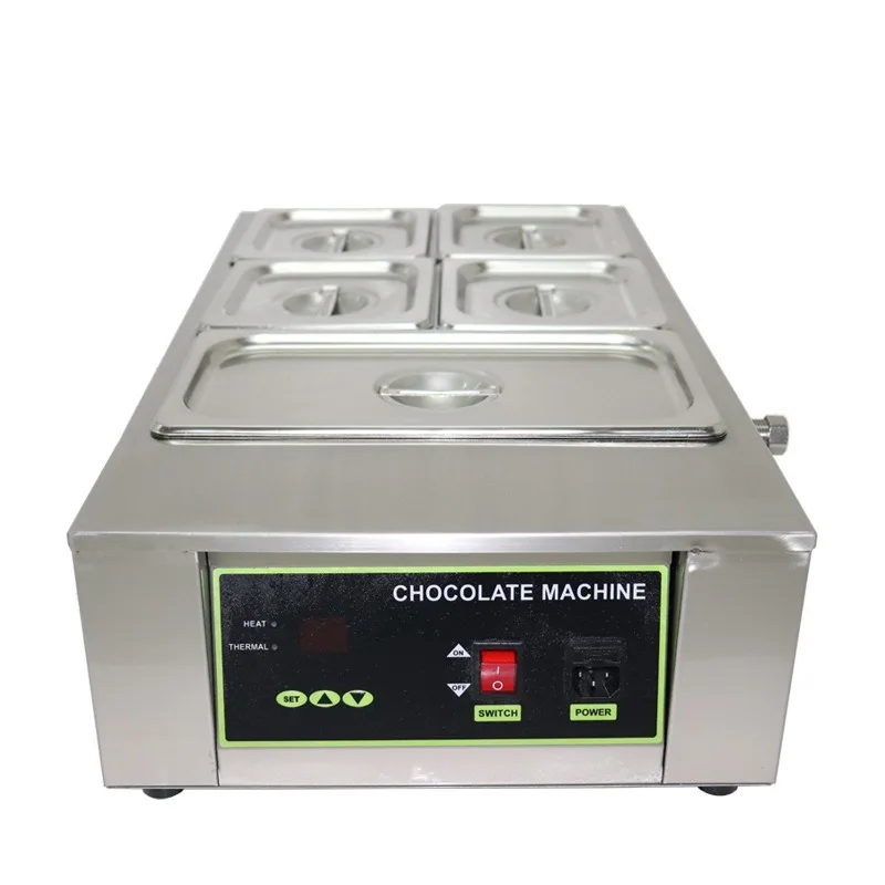 Donut decorative piping machine 5 grid chocolate melting machine